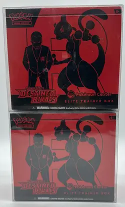 Lot of (2) Pokemon Center Destined Rivals PC Elite Trainer Boxes SEALED PC ETB - Image 1