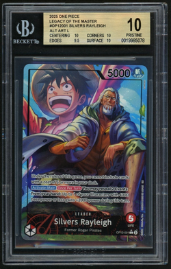 One Piece Silvers Rayleigh 2025 Legacy of the Master ALT ART L BGS 10 - Image 1