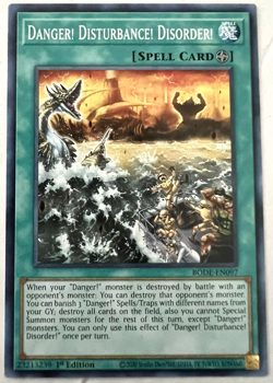 YuGiOh! - Danger! Disturbance! Disorder! - BODE-EN097 - 1st Edition - Common - Image 1