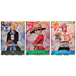 Sabo Luffy Ace SEC Parallel OP13-118 Japanese ONE PIECE Carrying on His Will - Image 1