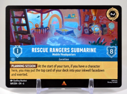 Disney Lorcana TCG Azurite Sea Rescue Rangers Submarine 169/204 Rare Regular - Image 1