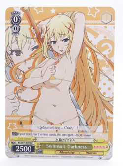 Weiss Schwarz Konosuba Darkness KS/W75-E016 U English Anime Trading Card - Image 1