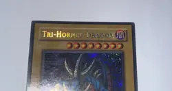 Yugioh Tri-Horned Dragon LOB-E000 Secret Rare (P) - Image 2