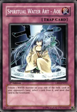 Spiritual Water Art - Aoi - 1st Edition CRV-EN051 - LP - YuGiOh - Image 1