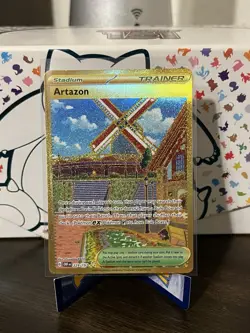 Pokemon TCG Artazon Hyper Rare Holo Card 229/197 Sv03: Obsidian Flames - Image 1