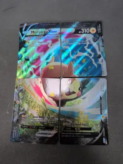 Pokemon Morpeko V-Union 4 Card Set SWSH287 SWSH288 SWSH289 SWSH290 Promo NM/Mint - Image 1