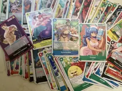 One Piece Card Game Lot Of 79 Cards, Common, Uncommon, Leaders - Image 2