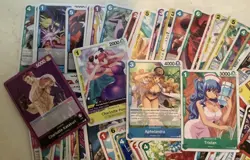 One Piece Card Game Lot Of 79 Cards, Common, Uncommon, Leaders - Image 4