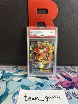 M Gyarados EX Full Art Holo Card 115/122 XY Breakpoint Pokemon Card PSA 8 NM-MT - Image 2