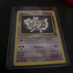Mewtwo 3/53 Black Star Rare Promo WOTC Pokemon Card LP - Image 1