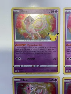 5x- Pokemon TCG Mew Celebrations 011/025 Holo Holo Rare Card Lot - Image 2