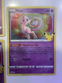5x- Pokemon TCG Mew Celebrations 011/025 Holo Holo Rare Card Lot - Image 4