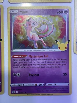 5x- Pokemon TCG Mew Celebrations 011/025 Holo Holo Rare Card Lot - Image 5