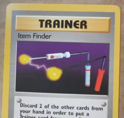 Item Finder 74/102 Rare Non-Holo Base Set Pokemon Trainer Card LP/MP - Image 2