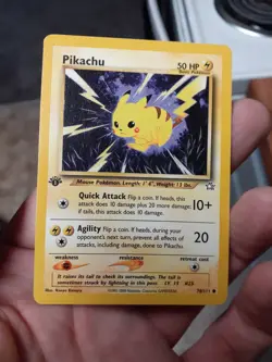 Pokemon Pikachu TCG Neo Genesis 1st Edition Common Card 70/111 - Image 1