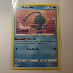 Pokemon Card - Manaphy 41/172 Non Holo Rare SWSH Brilliant Stars - Image 3