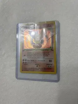 Pokemon TCG Moltres Holo Rare Card 12/62 Fossil 1st Edition MP/HP - Image 2