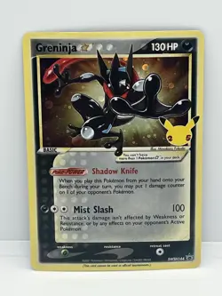 Greninja Gold Star SWSH144 25th Anniversary Promo Card Holo MINT CONDITION - Image 1