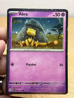 Abra 063/165 Holo Promo Pokemon (Cosmos Holo Swirl) NM/M - Image 1