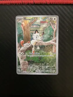 Meowth 106/094 Pokemon TCG Phantasmal Flames Illustration Rare NM - Image 1