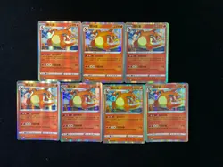 Pokemon Near Mint Charizard 003/127 Brave Stars Charm Lot*7 VT30 - Image 1