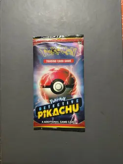 Pokemon Detective Pikachu Unopened 4 Card Booster Pack X1 Pack ✅ - Image 1