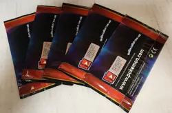 5x POKEMON DETECTIVE PIKACHU 4-CARD BOOSTER PACK LOT (5 PACKS) - Image 2