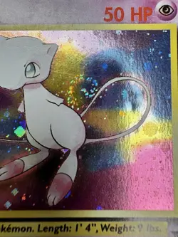 Mew Black Star 9 Promo WOTC Holo 1999 Pokemon TCG MP With Swirl - Image 3