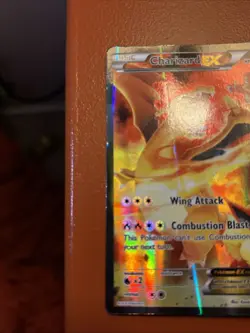 Pokemon TCG Charizard EX XY121 Black Star Promo DAMAGED - Image 2