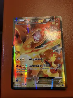 Pokemon TCG Charizard EX XY121 Black Star Promo DAMAGED - Image 3