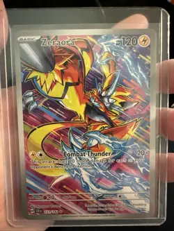 Pokemon TCG Zeraora Stellar Crown 151/142 Holo Illustration Rare - Image 3