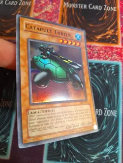 Yu-Gi-Oh! TCG Catapult Turtle MRD-075 Super Rare Unlimited Near Mint b2/ - Image 2