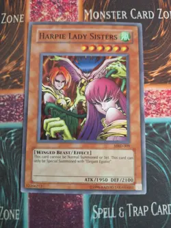 Yu-Gi-Oh! TCG Harpie Lady Sisters MRD-009 Super Rare Unlimited Near Mint - Image 1