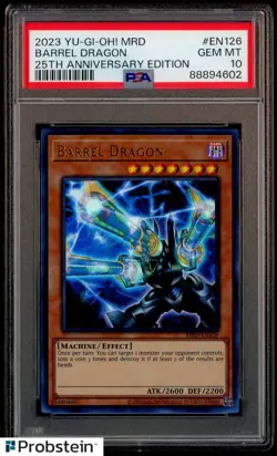 023 YU-GI-OH! METAL RAIDERS 25TH ANNIVERSARY EDITION EN126 BARREL DRAGON PSA 10 - Image 1