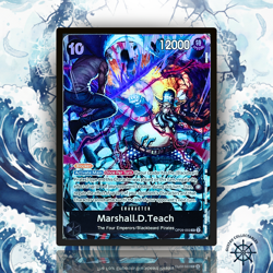 Marshall.D.Teach | OP09-093 [SR] Alt Art |ONE PIECE|2nd Anniversary Set| English - Image 1