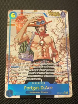 Portgas D Ace (Alt Art) Foil Parallel One Piece Carry On His Will OP13-119 SEC - Image 1