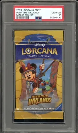 2024 Disney Lorcana Into The Inklands Minnie Mouse SEALED PACK PSA 10 - Image 1