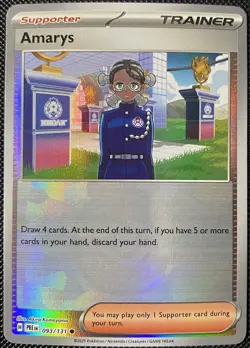 Amarys - (Poke Ball Pattern) 093/131 Sv: Prismatic Evolutions Holo Pokemon Card - Image 1