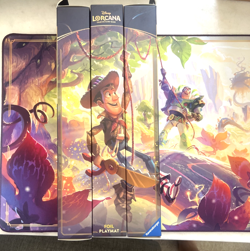 Exclusive Disney Parks Lorcana Foil Playmat Toy Story Woody Buzz Lightyear New - Image 3