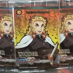 Union Arena - Kyojuro Rengoku (Winner Promo) - Demon Slayer - KMY-1-089 - Image 1