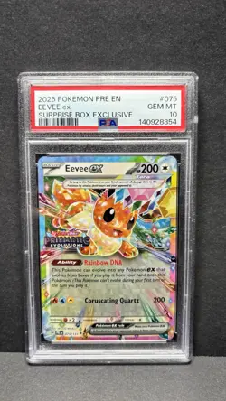 Eevee ex - (Prismatic Evolutions Stamp) 075/131 Miscellaneous Cards &... - Image 1