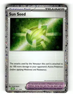Sun Seed (Cosmos Holo) 027/034 Trading Card Game Classic Pokemon LP - Image 1