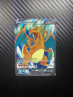 Charizard V 153/172 Brilliant Stars Full Art Holo Pokemon Card - Near Mint - Image 1