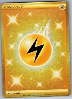 Lightning Energy (Secret) 235/203 SWSH07: Evolving Skies - Pokemon Card - NM - Image 1