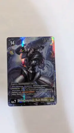 EX4-074 ShineGreymon Ruin Mode Alt Art - Digimon Card Game Secret Rare - Image 1