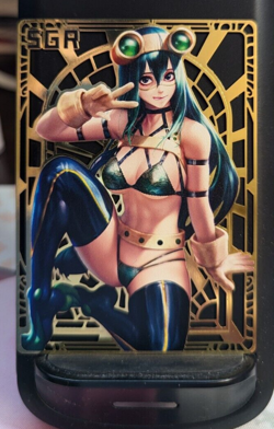 Tsuyu Asui My Hero #42/200 Waifu Gold Premium Metal Card Anime Goddess Story - Image 1