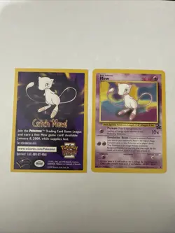 Pokemon TCG Mew Black Star Promos 8 Card With Card Insert LP-NM Condition - Image 1