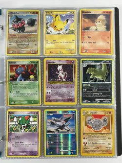 Pokemon Card Collection VTG Binder Holo Rare 1st E-Reader WOTC Mewtwo Pikachu - Image 1