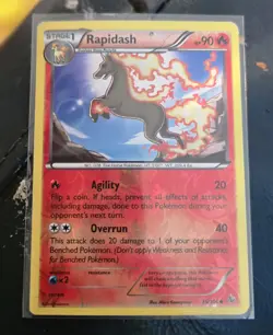 pokemon card Reverse Holo Rapidash - Image 1