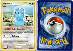Pokemon Card - Azurill 69/130 Diamond & Pearl 2007 Common Heavily Played - Image 3